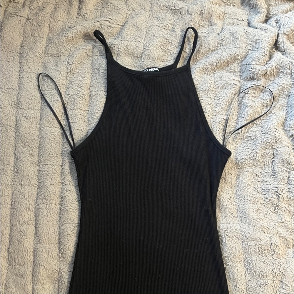 3/$30 ✨ Women's Fashion Nova Black Ribbed Dress | M - Picture 3 of 3